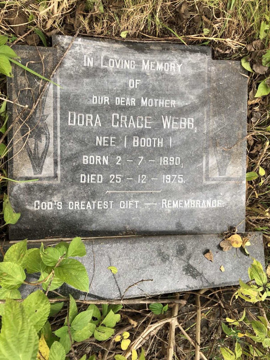 WEBB Dora Grace nee BOOTH 1890-1975