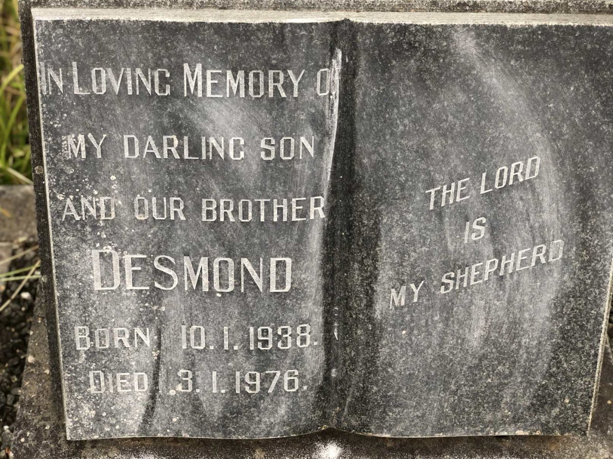 ? Desmond 1938-1976