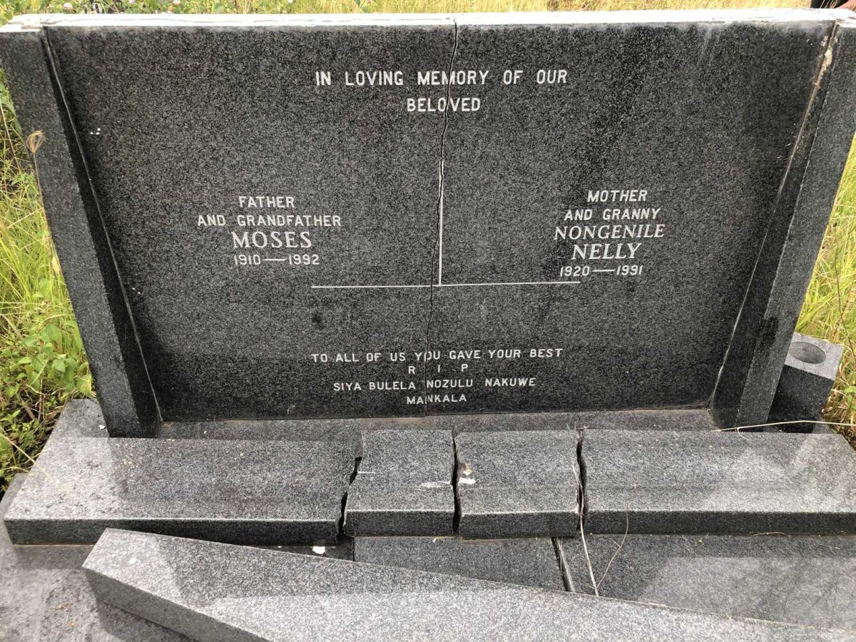 ? Moses 1910-1992 &amp; Nongenile Nelly 1920-1991