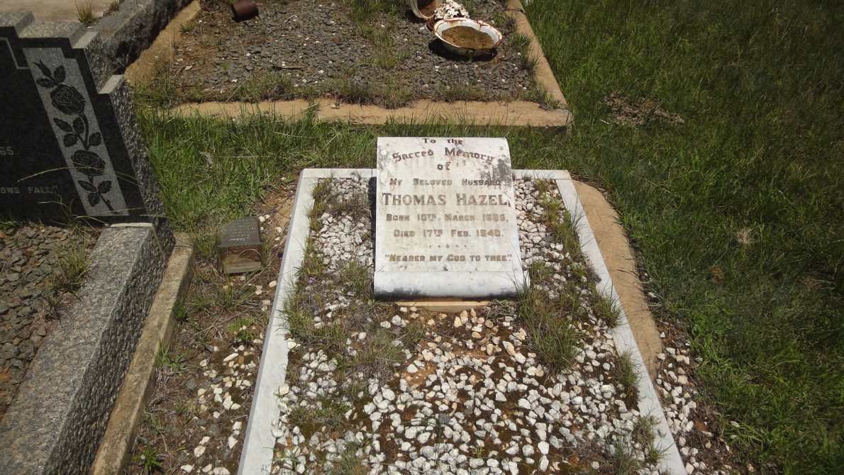 HAZEL Thomas 1885-1940