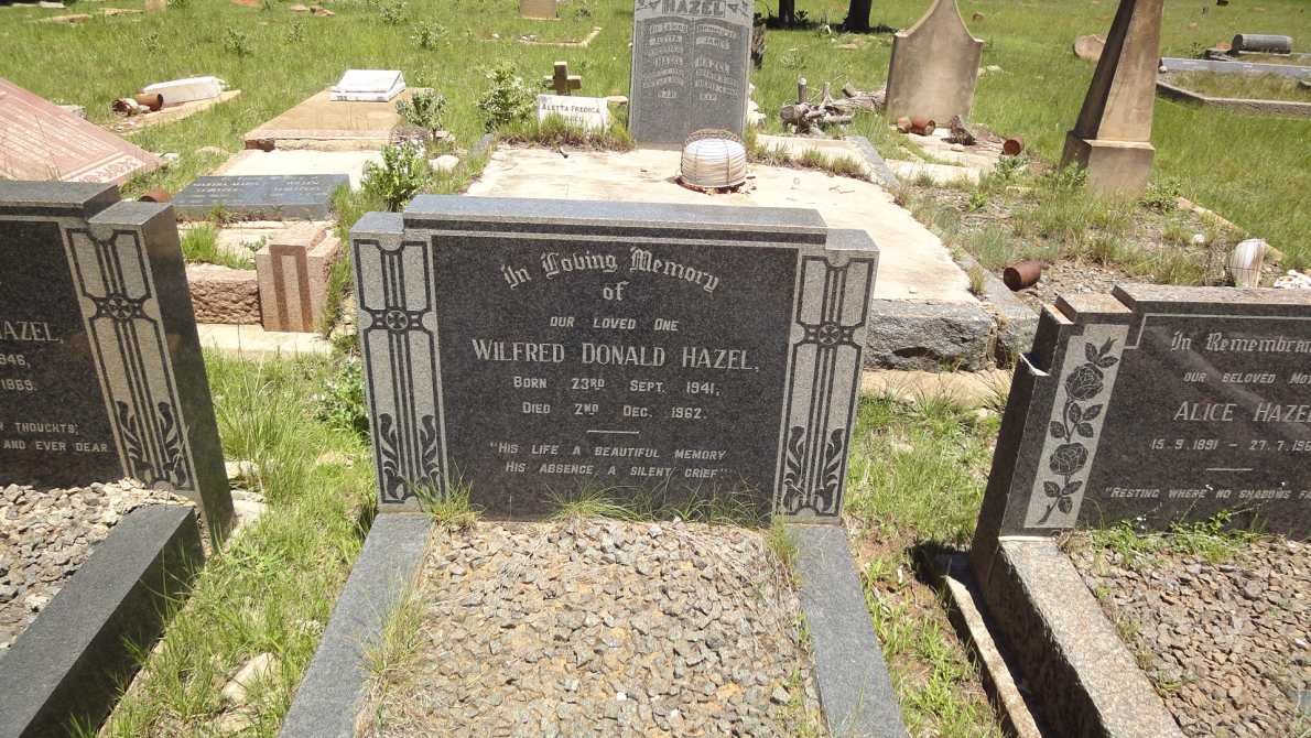 HAZEL Wilfred Donald 1941-1962