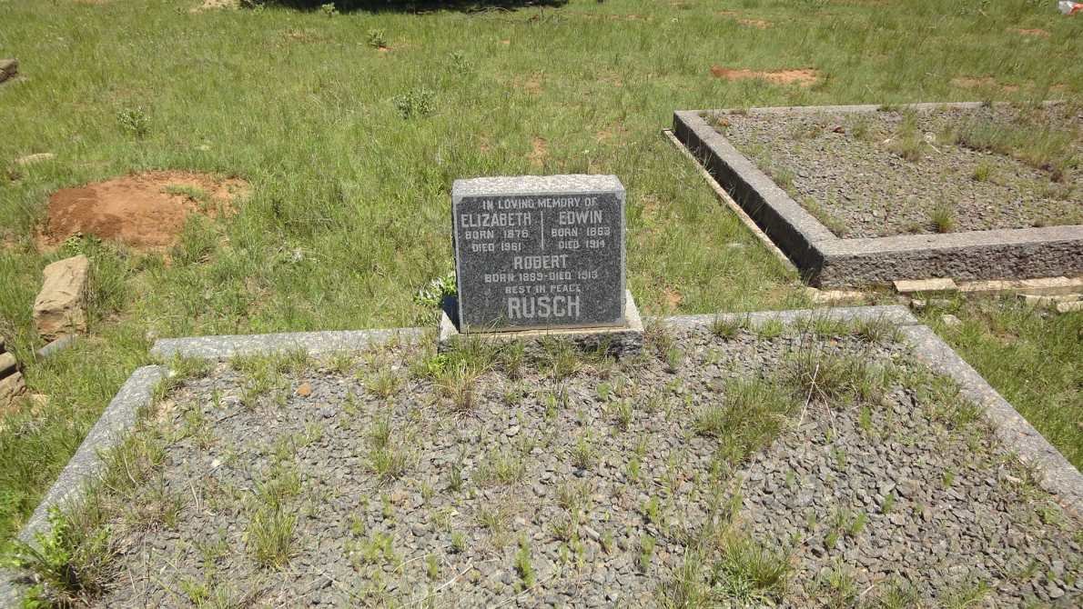 RUSCH Edwin 1863-1914 &amp; Elizabeth 1876-1961 :: RUSCH Robert 1899-1913