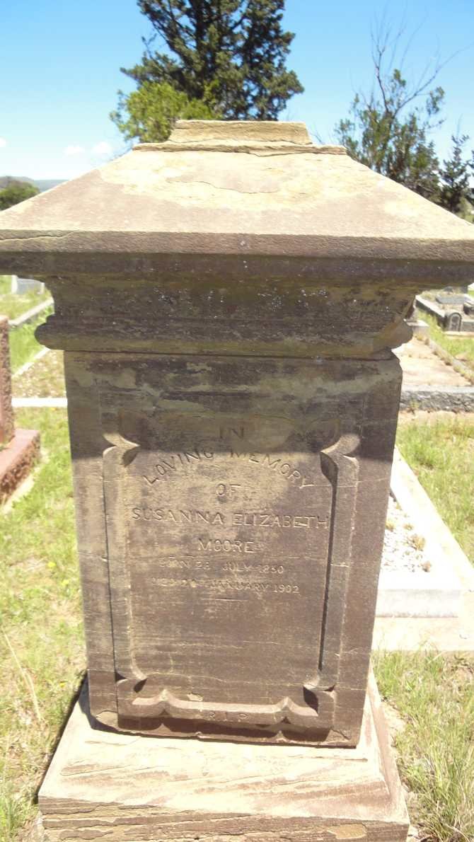 MOORE Susanna Elizabeth 1830-1902