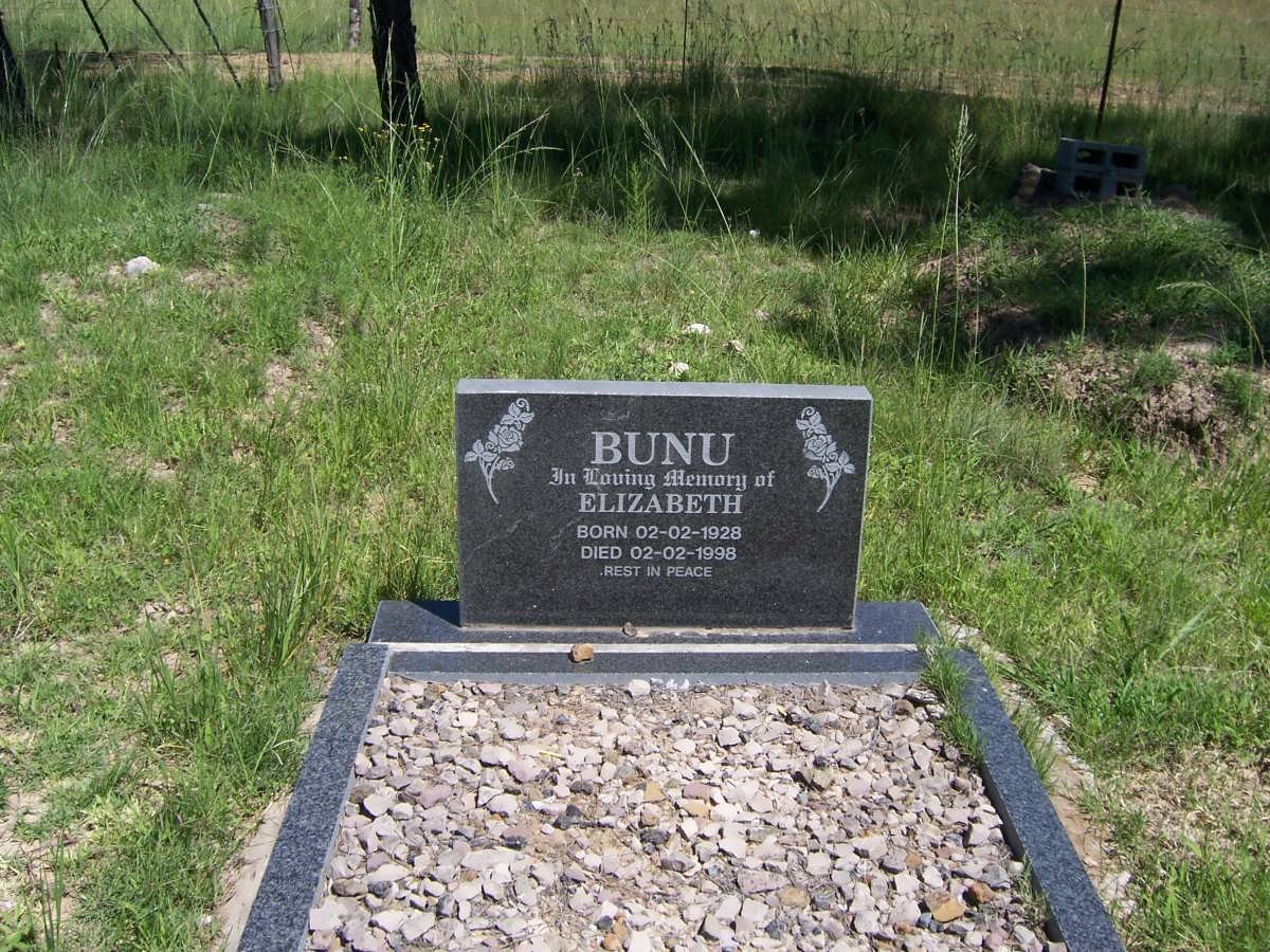 BUNU Elizabeth 1928-1998