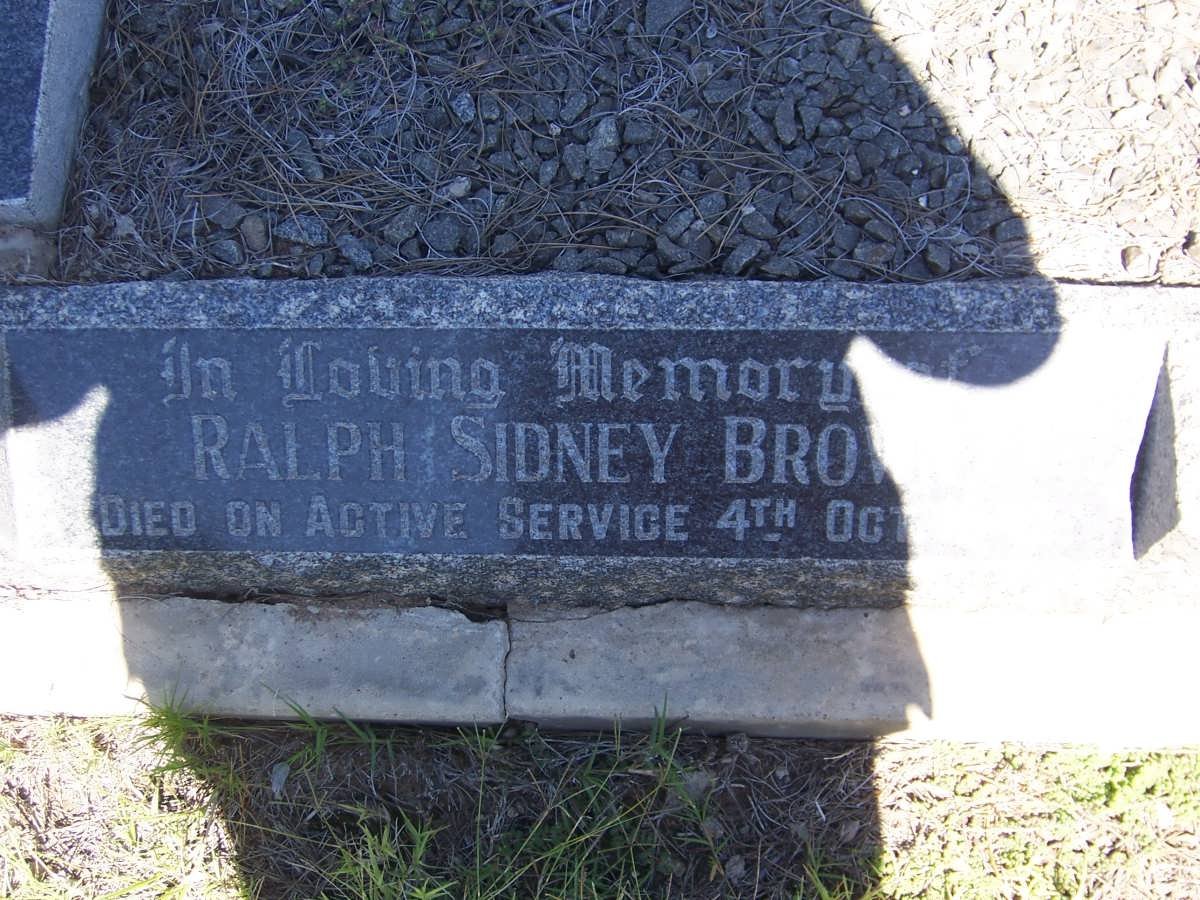 BROWN Ralph Sidney