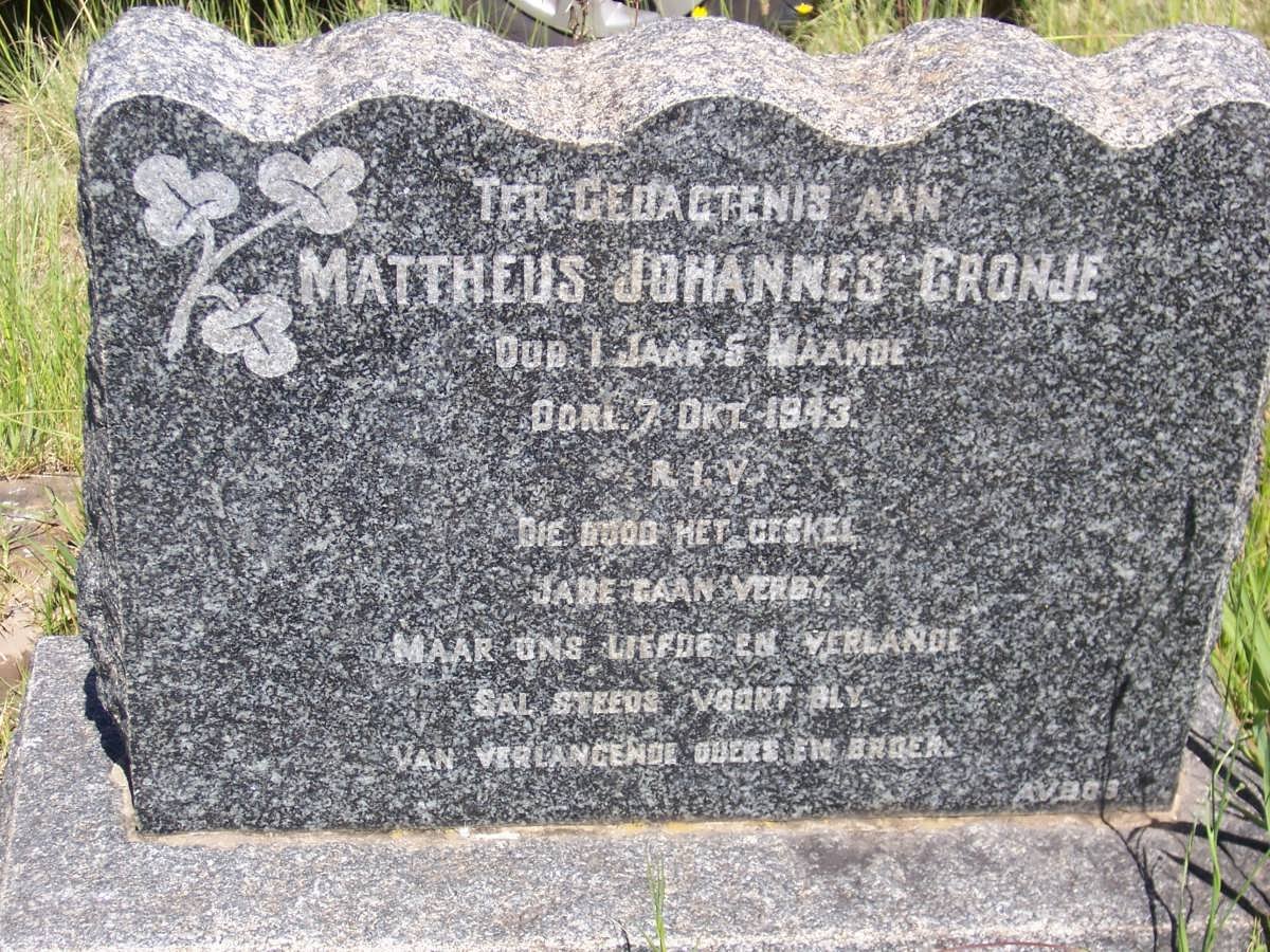 CRONJE Mattheus Johannes -1943
