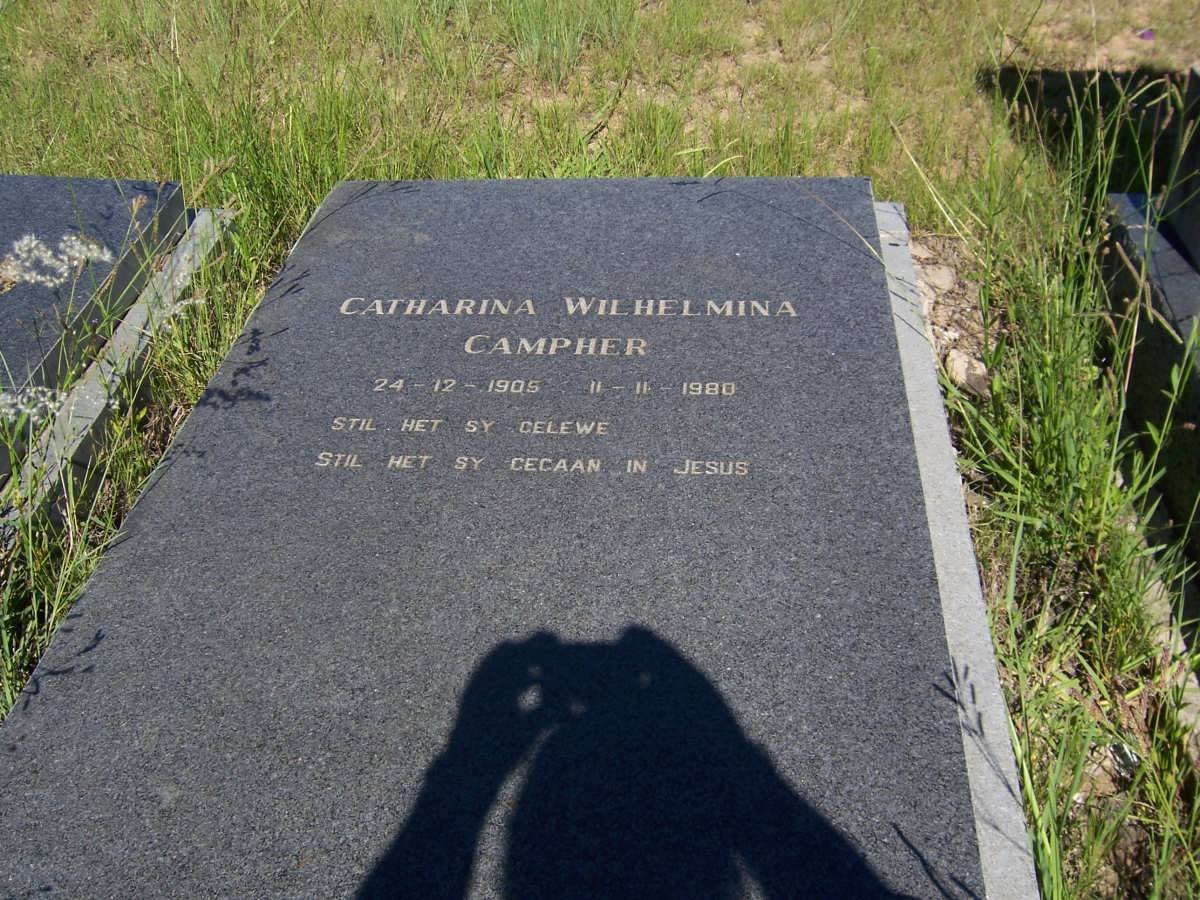 CAMPHER  Catharina Wilhelmina 1905-1980
