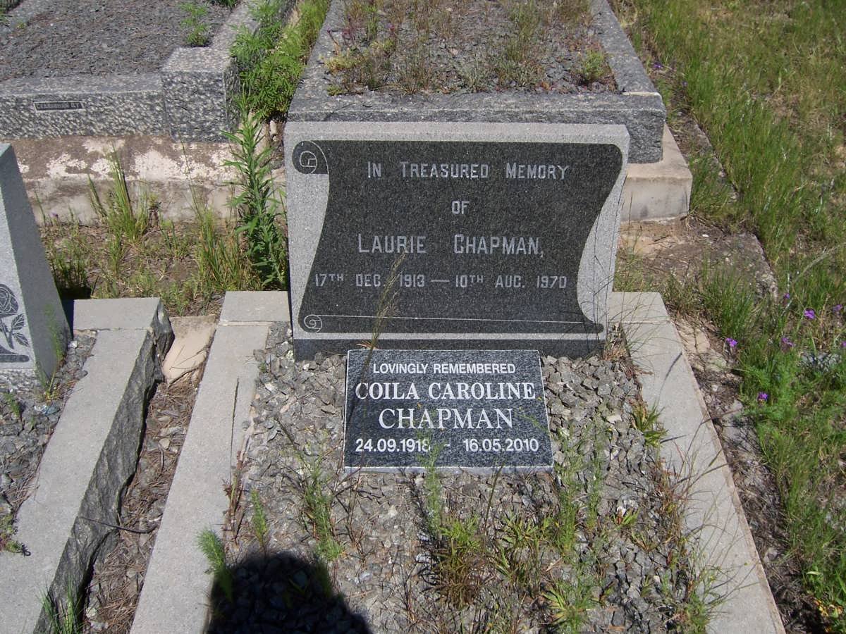 CHAPMAN Laurie 1913-1970 &amp; Coila Caroline 1918-2010
