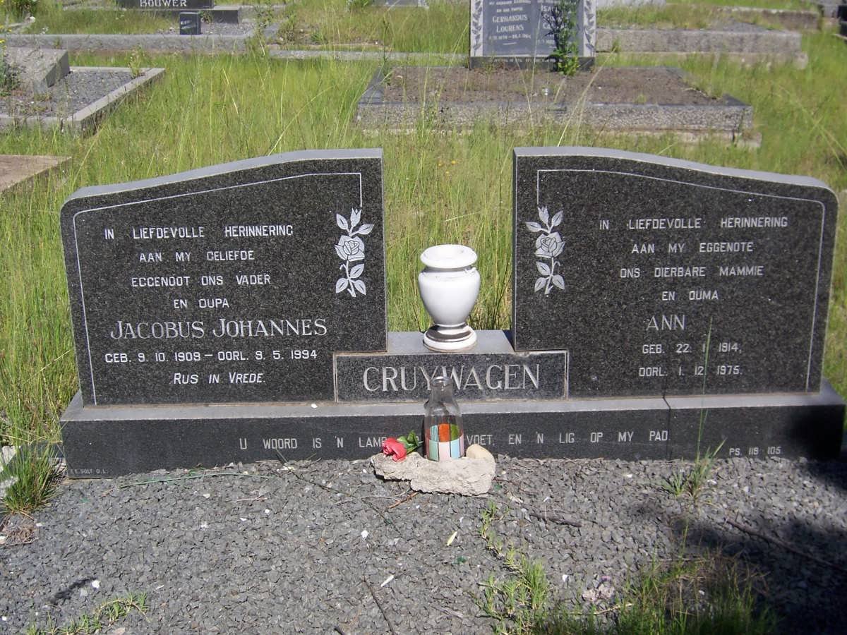 CRUYWAGEN Jacobus Johannes 1909-1994 &amp; Ann 1914-1975