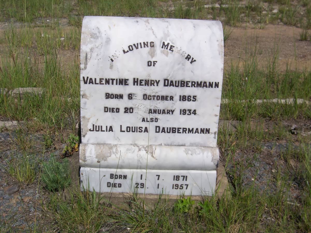DAUBERMANN Valentine Henry 1865-1934 &amp; Julia Louisa 1871-1957