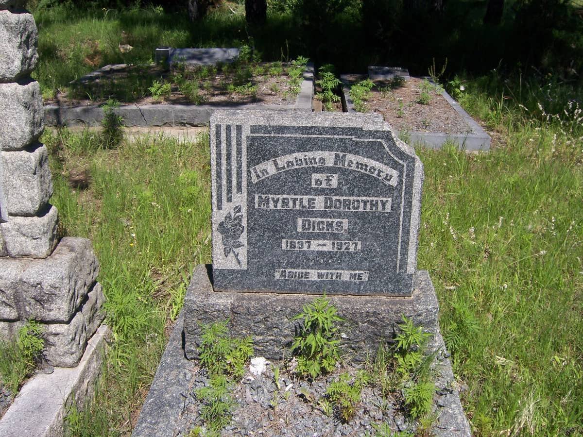 DICKS Myrtle Dorothy 1897-1927