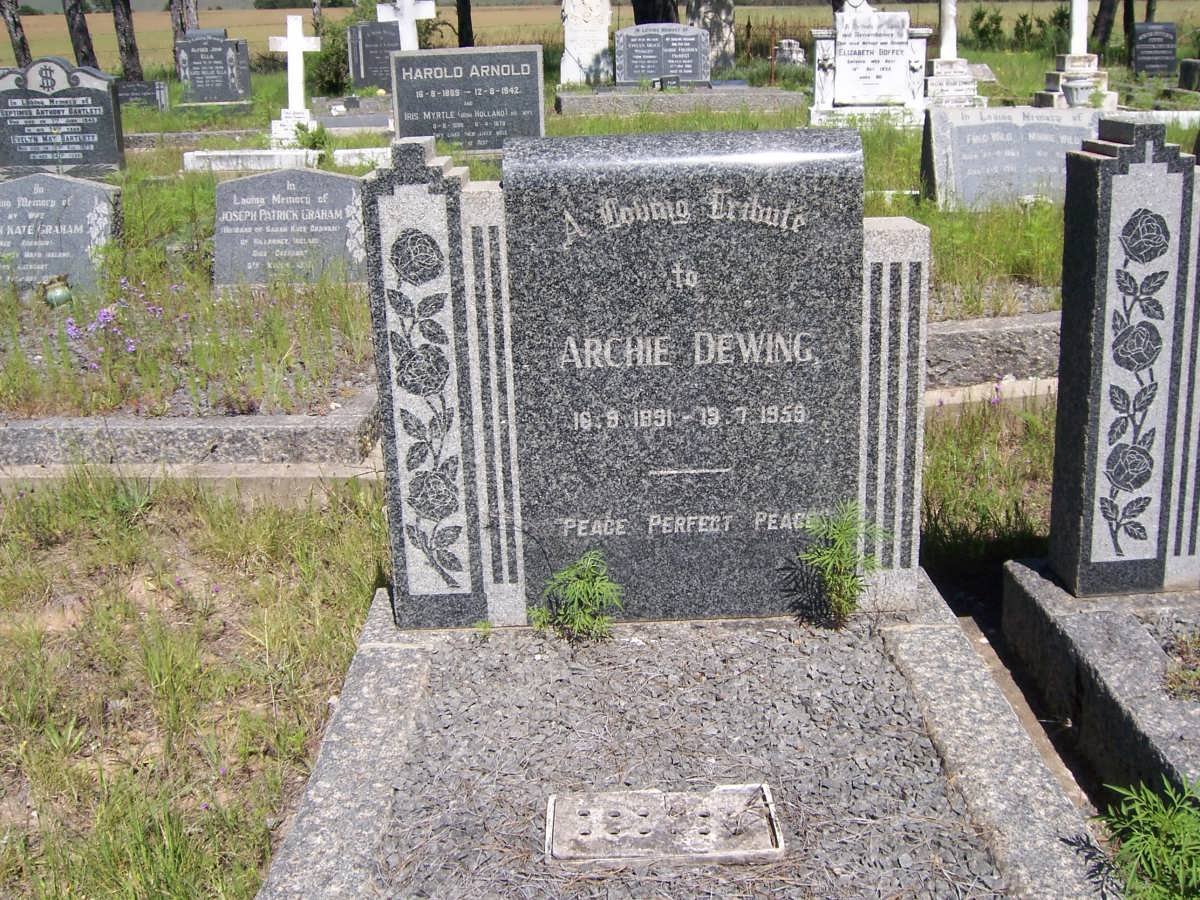 DEWING Archie 1891-1959