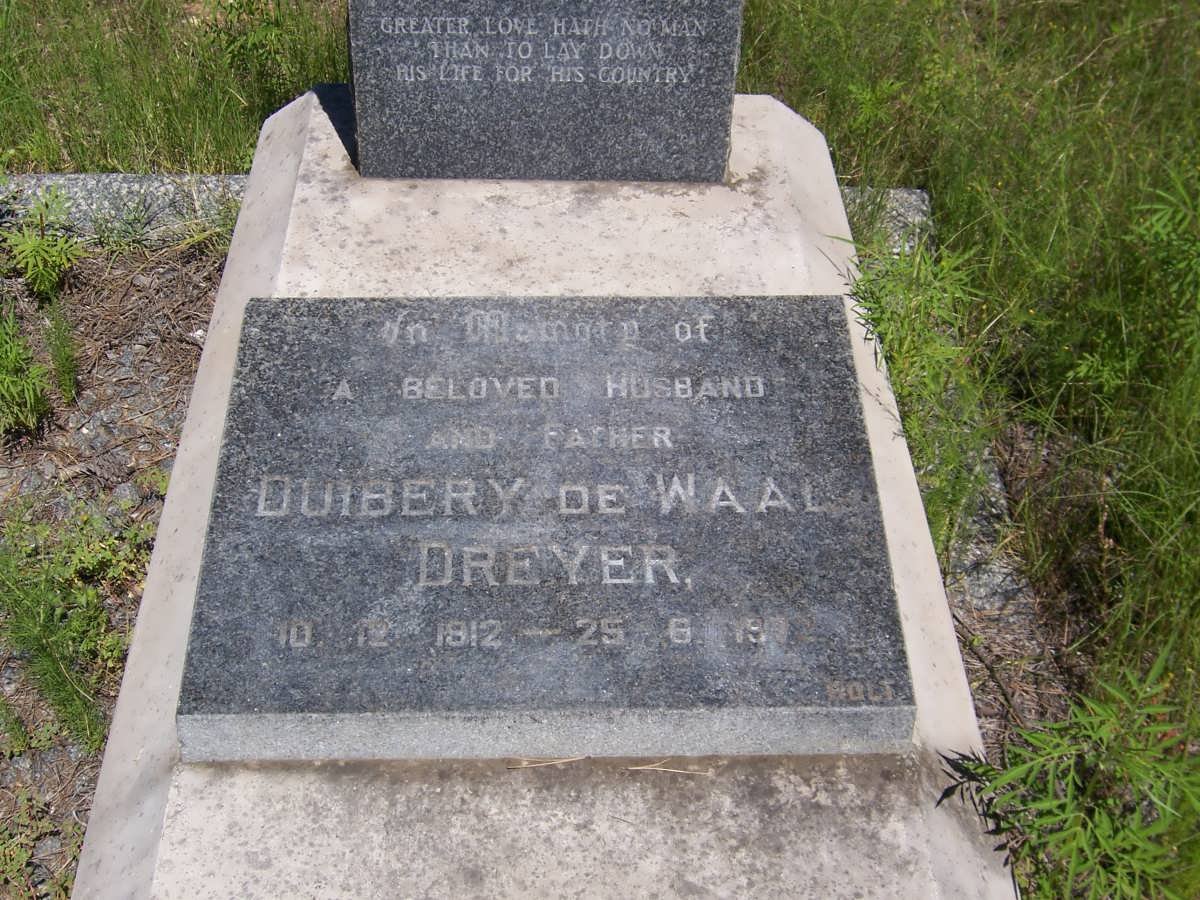 DREYER Duibery de Waal 1912-1972