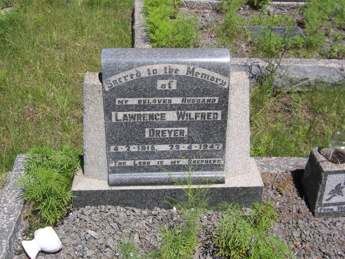 DREYER Lawrence Wilfred 1915-1947