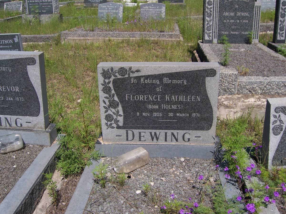 DEWING Florence Kathleen nee HOLMES 1925-1971
