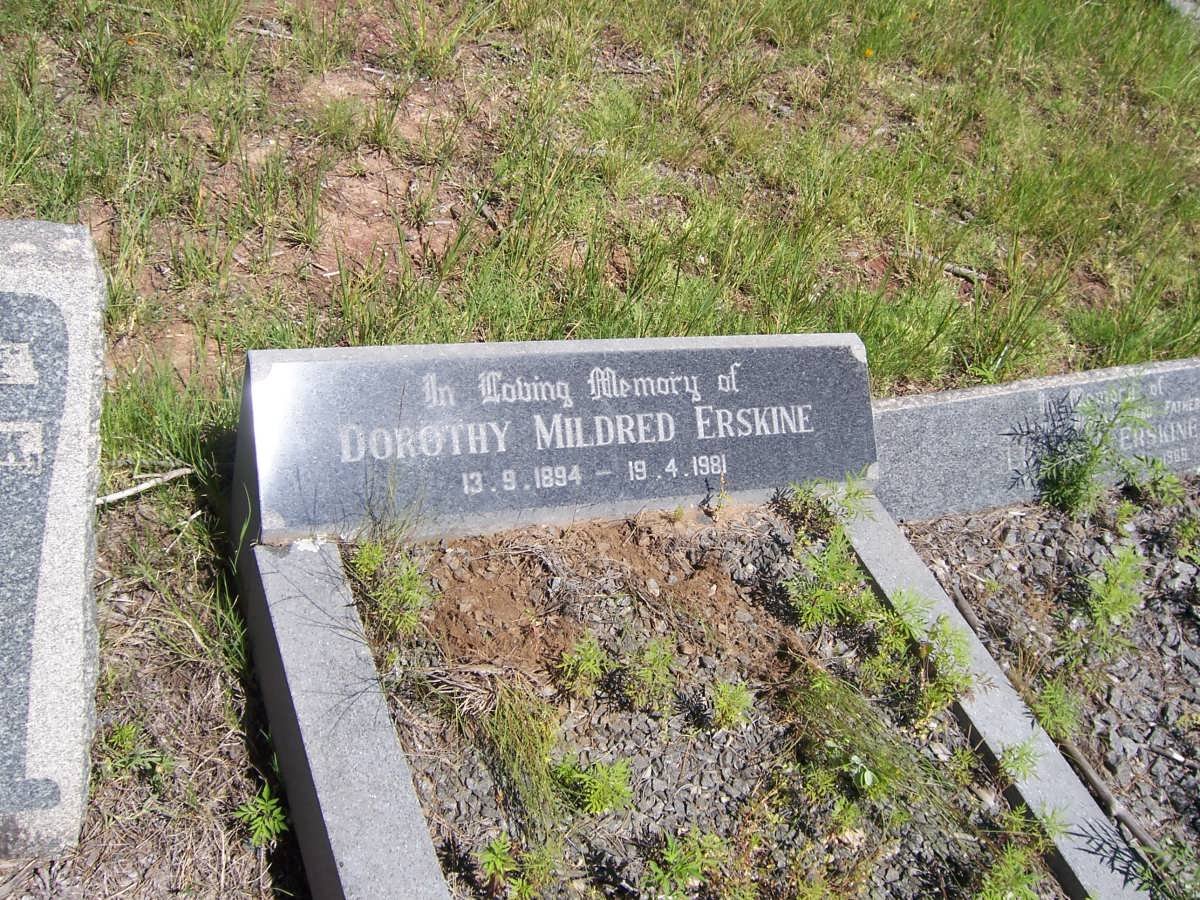 ERSKINE Dorothy Mildred 1894-1981