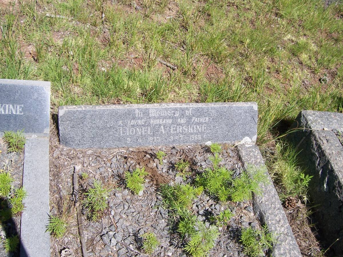 ERSKINE Lionel A. 1873-1969