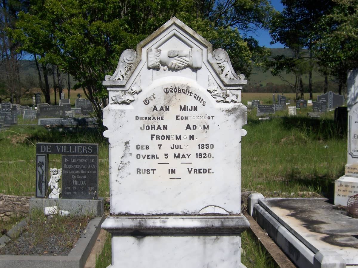 FRONEMAN Johan Adam 1850-1920