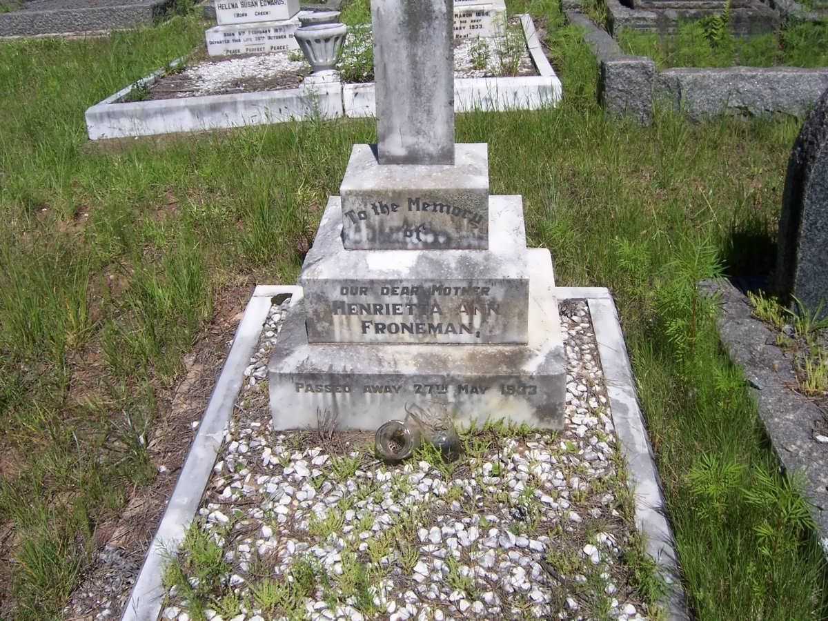 FRONEMAN Henrietta Ann -1933