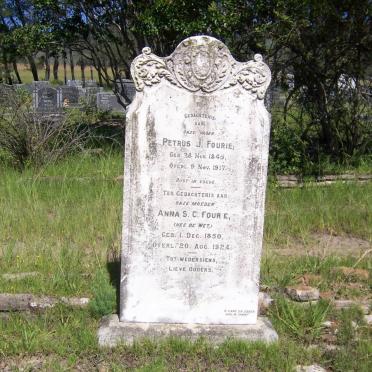 FOURIE Petrus J. 1845-1917 &amp; Anna S.C. de WET 1850-1924