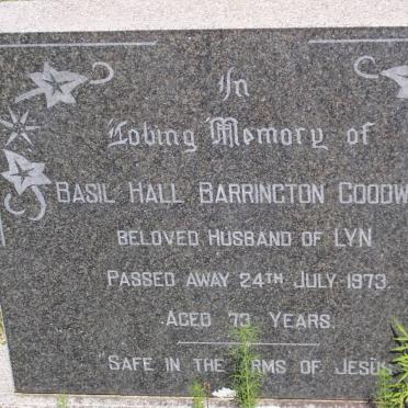 GOODWIN Basil Hall Barrington -1973