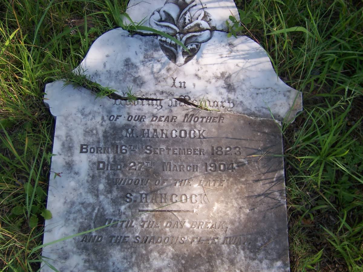 HANCOCK M. 1823-1904