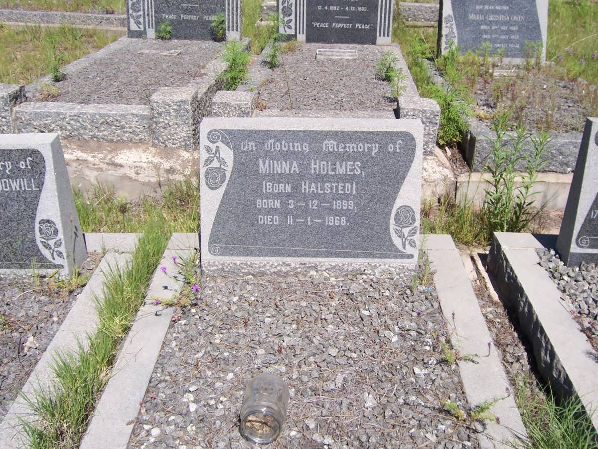 HOLMES Minna nee HALSTED 1899-1968