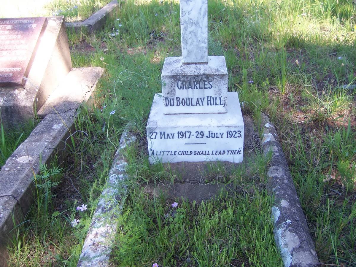 HILL Charles du Boulay 1917-1923