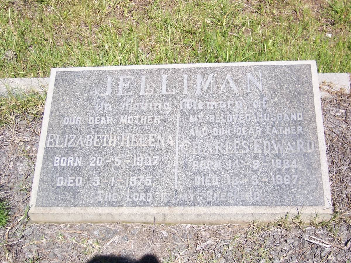 JELLIMAN Charles Edward 1884-1967 &amp; Elizabeth Helena 1907-1975