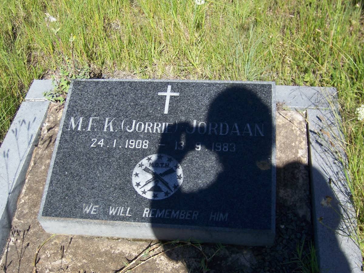 JORDAAN M.F.K. 1908-1983
