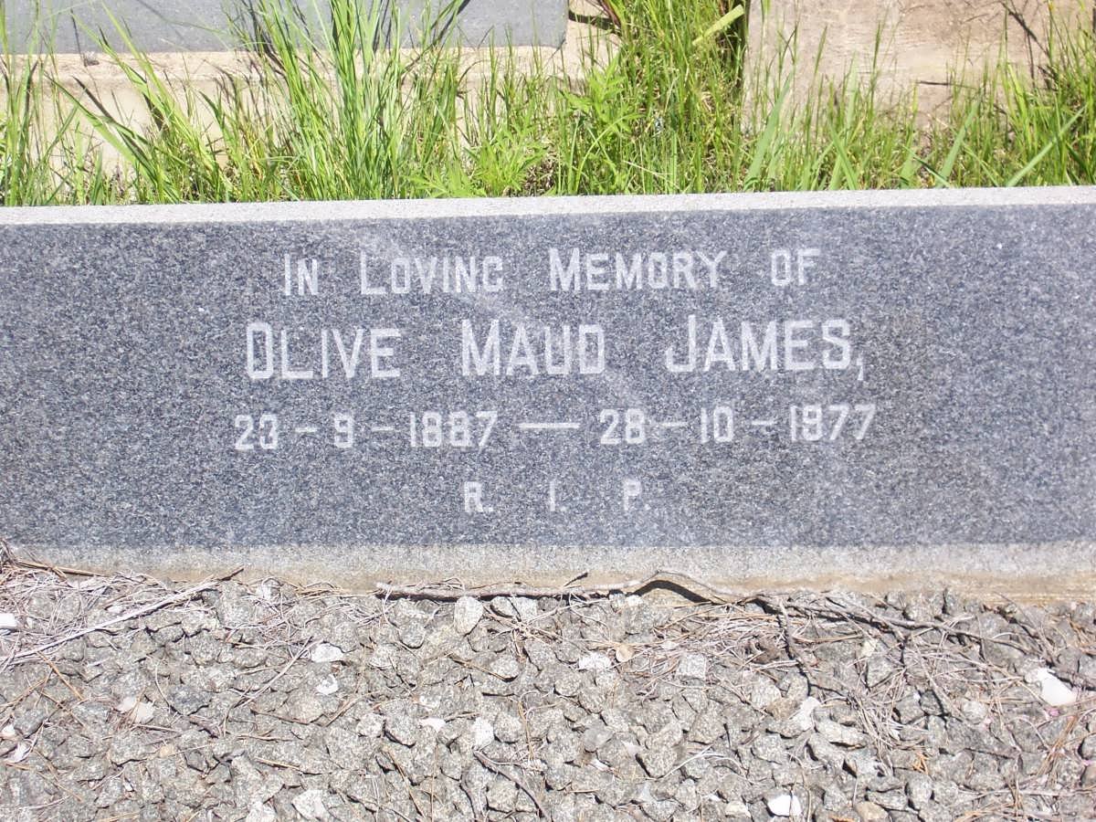 JAMES Olive Maud 1887-1977