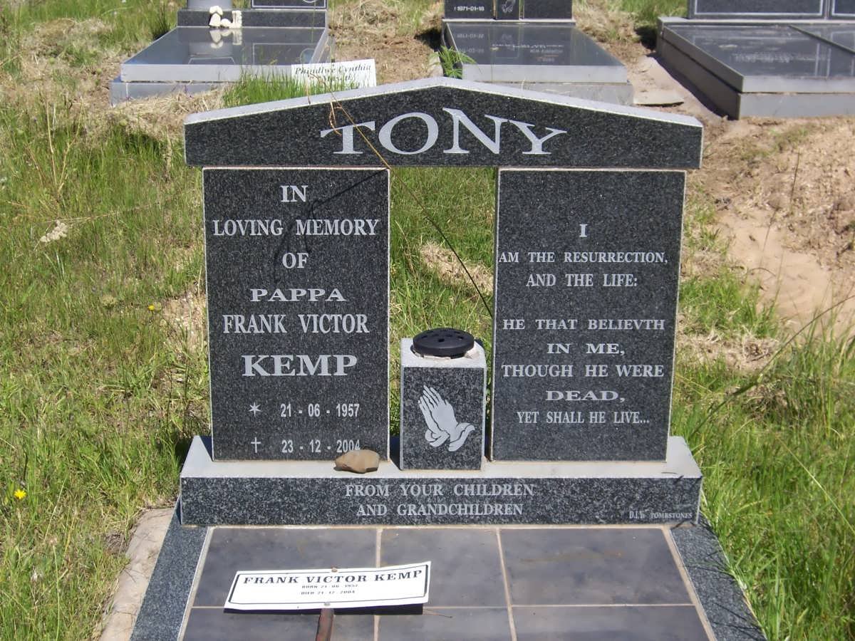 KEMP Frank Victor 1957-2004