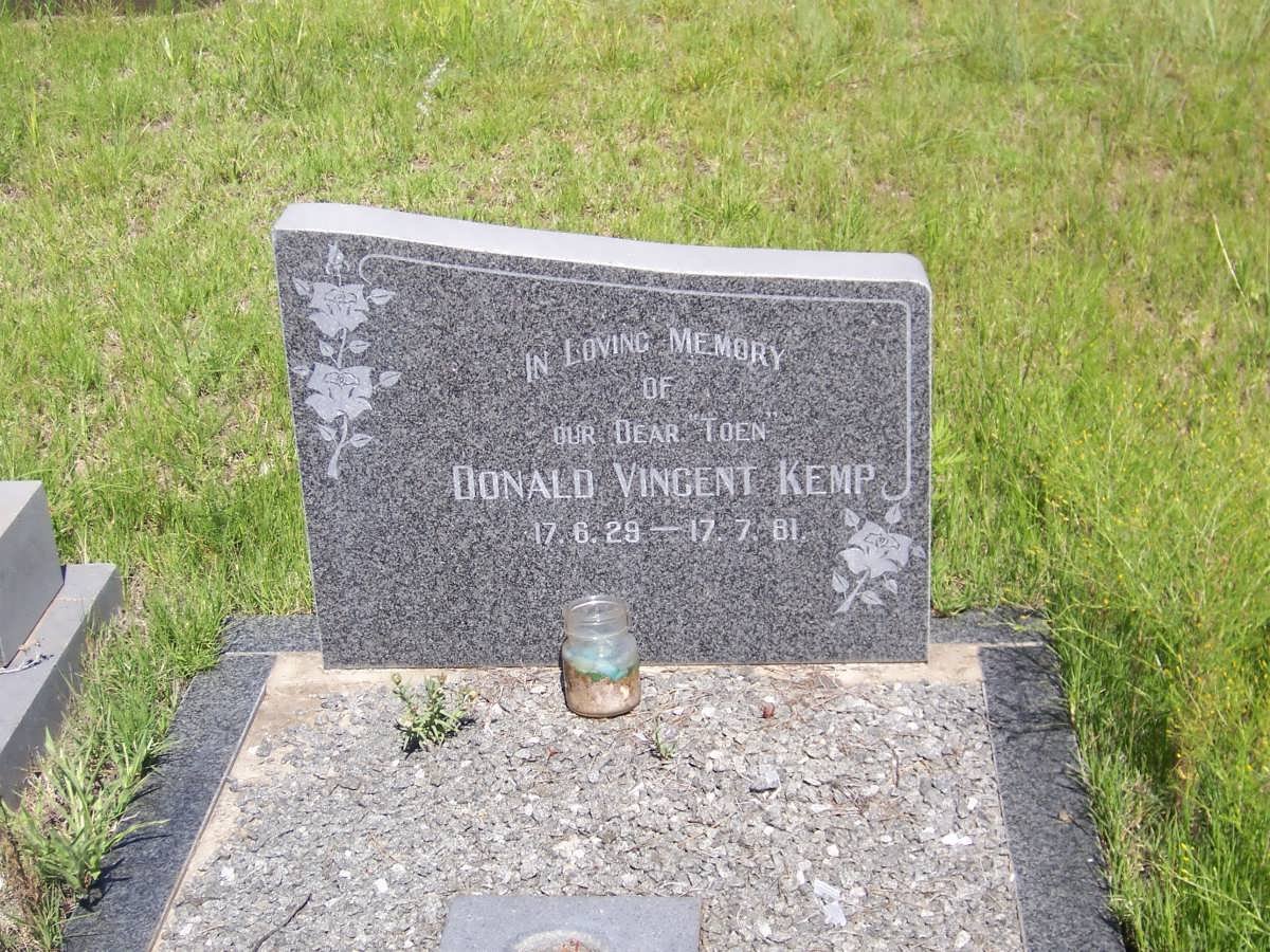 KEMP Donald Vincent 1929-1981