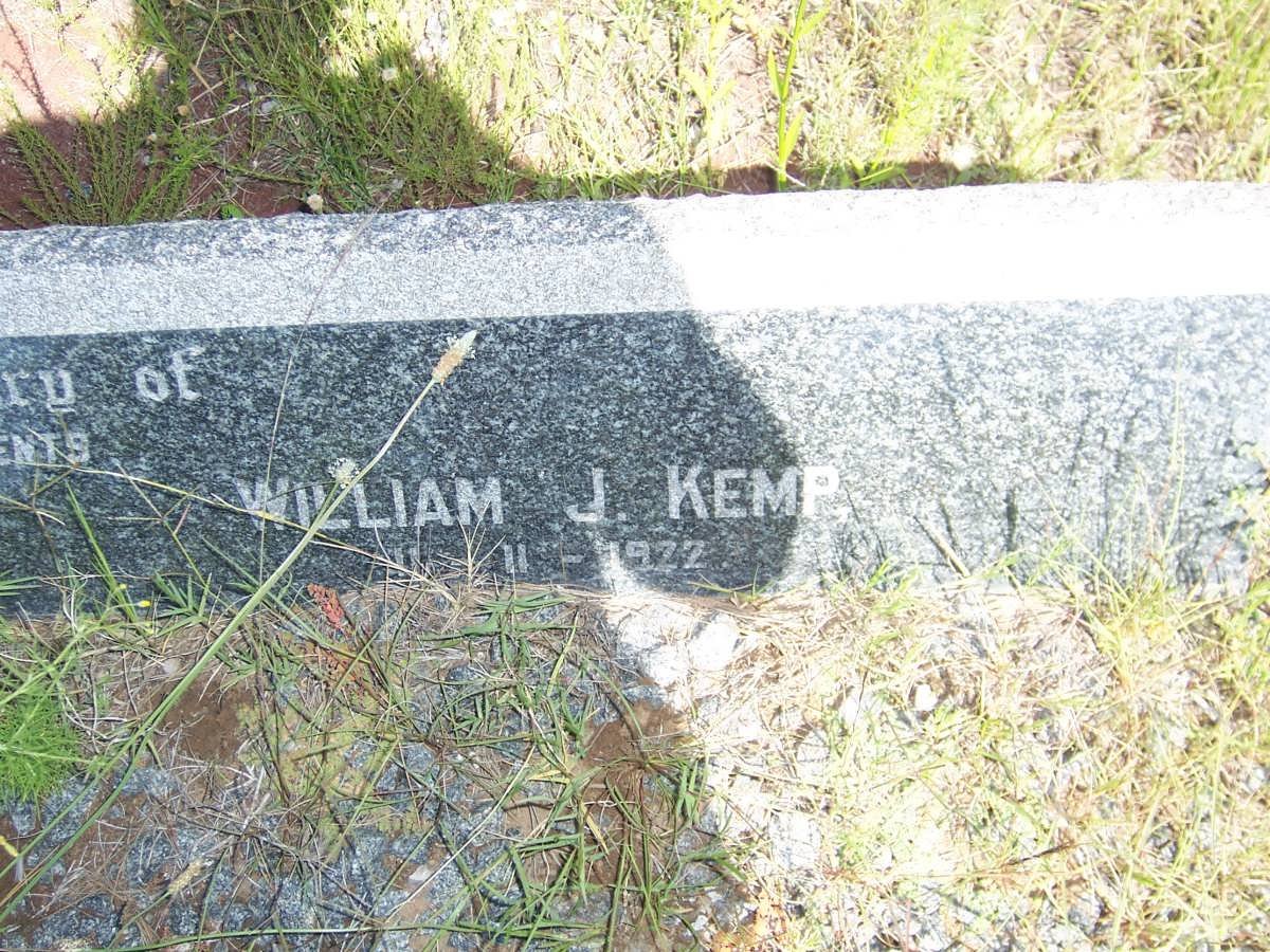 KEMP William J. -1922 &amp; Jessie A. -1927