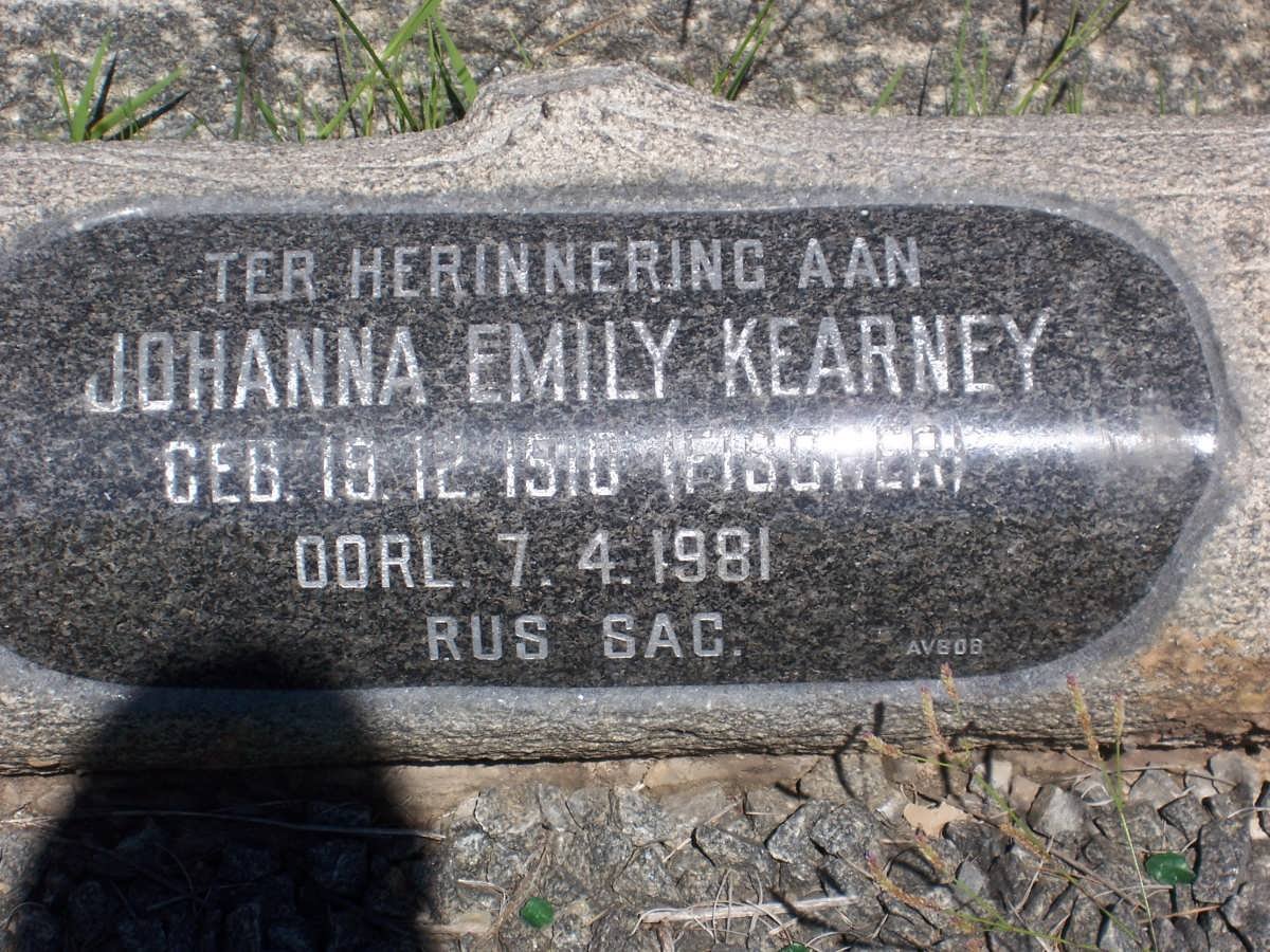 KEARNEY Johanna Emily nee FISCHER 1910-1981