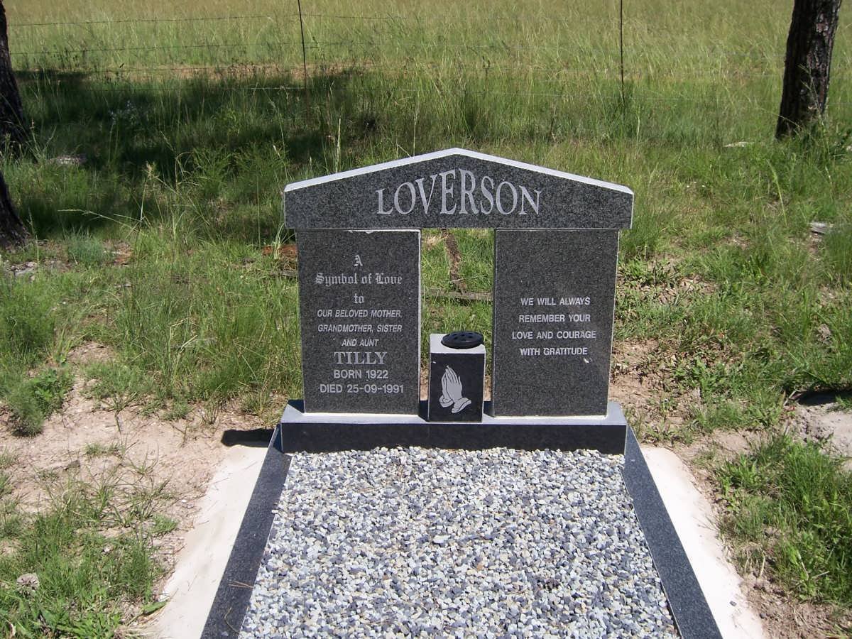 LOVERSON Tilly 1922-1991