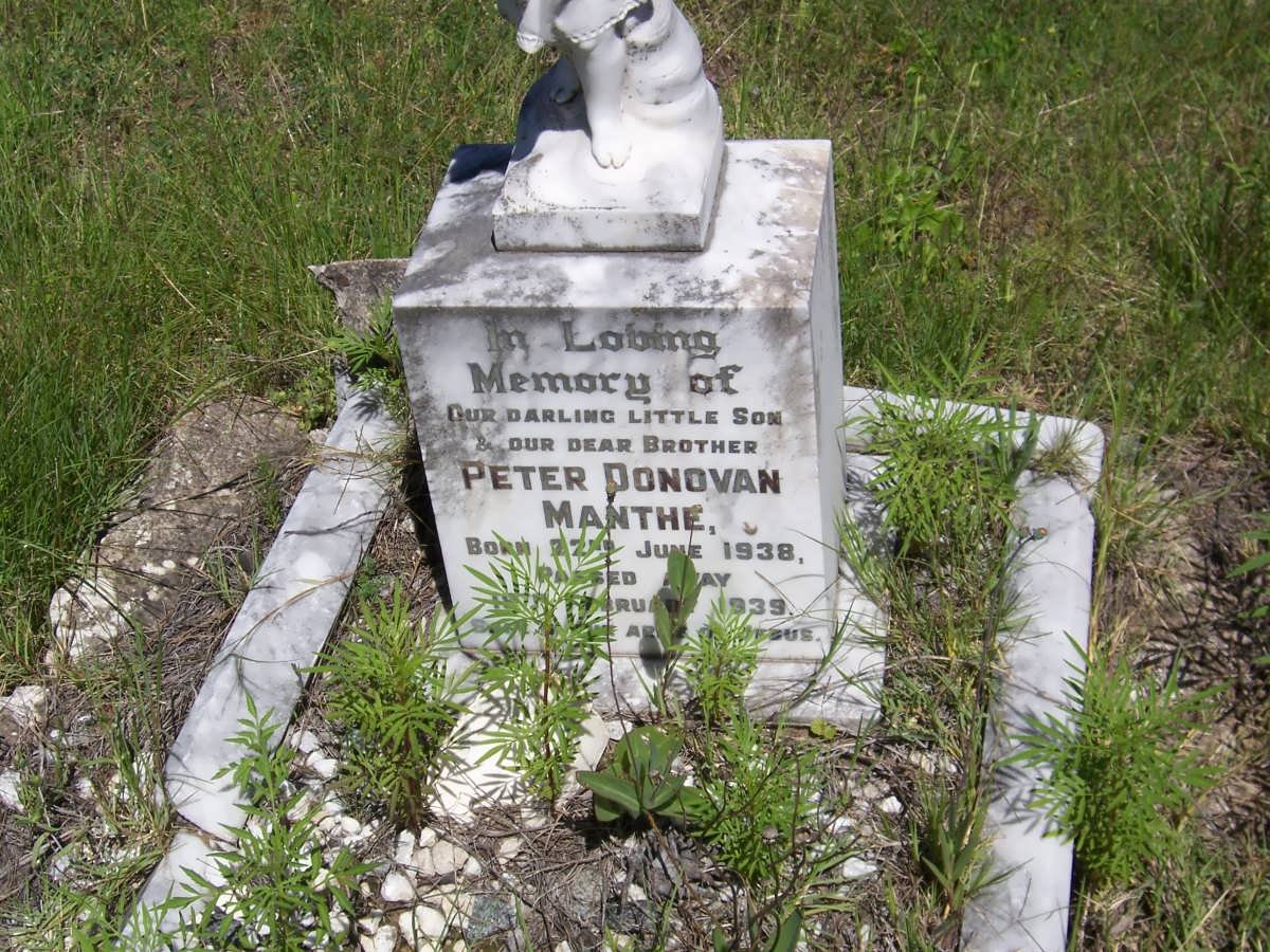 MANTHE Peter Donovan 1938-1939