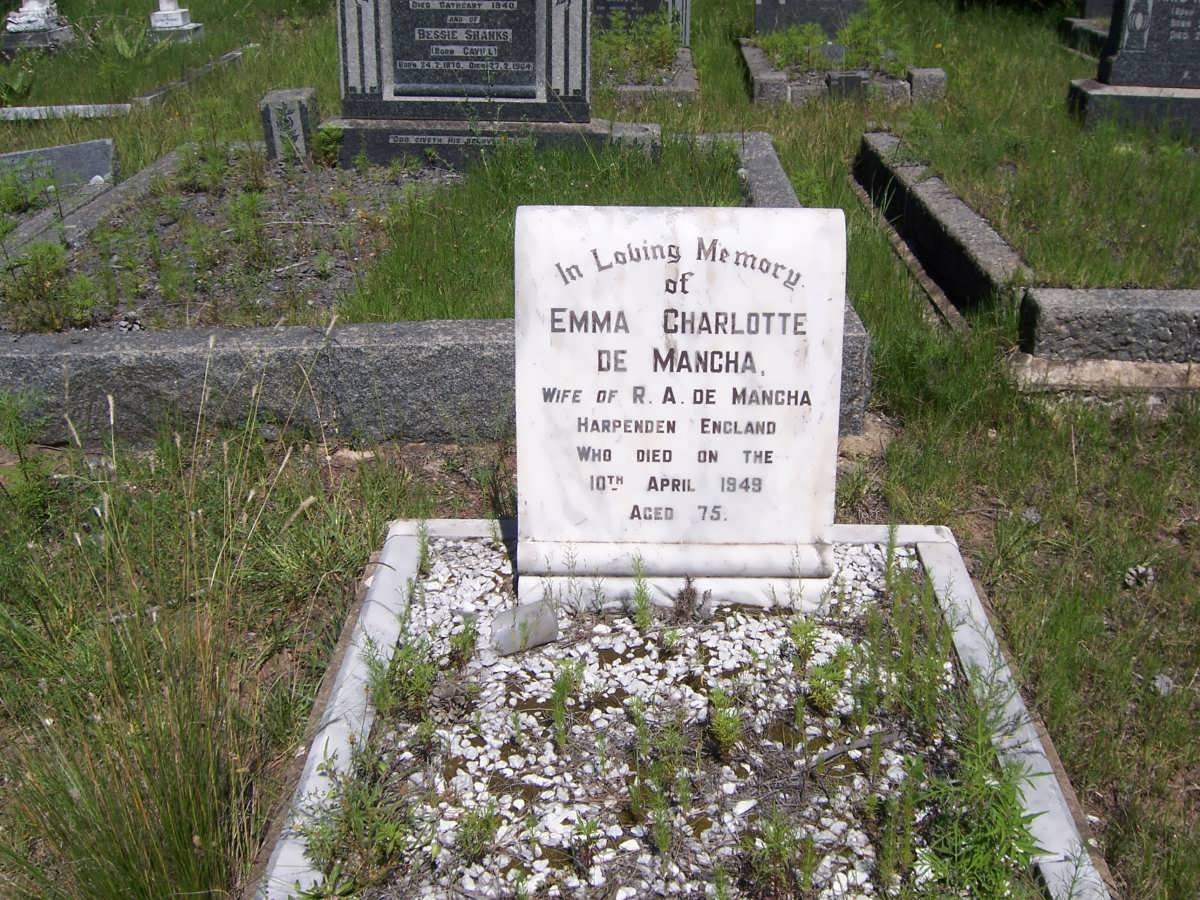 MANCHA Emma Charlotte, de -1949