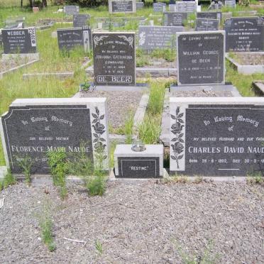 NAUDE Charles David 1902-1977 &amp; Florence Maud 1902-1980