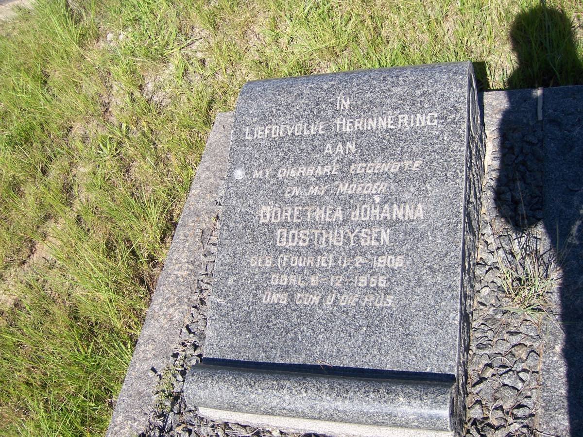 OOSTHUYSEN Dorethea Johanna nee FOURIE 1905-1956
