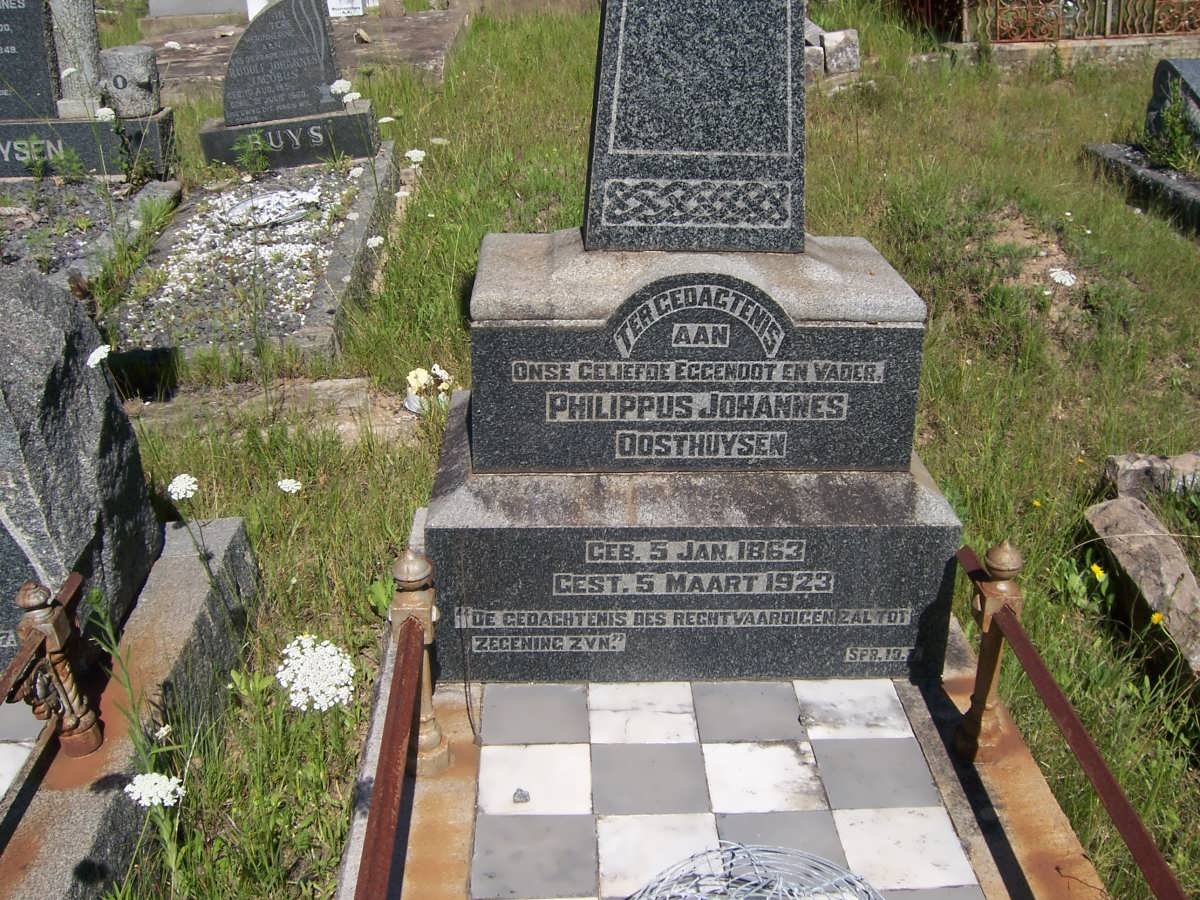 OOSTHUYSEN Philippus Johannes 1863-1923