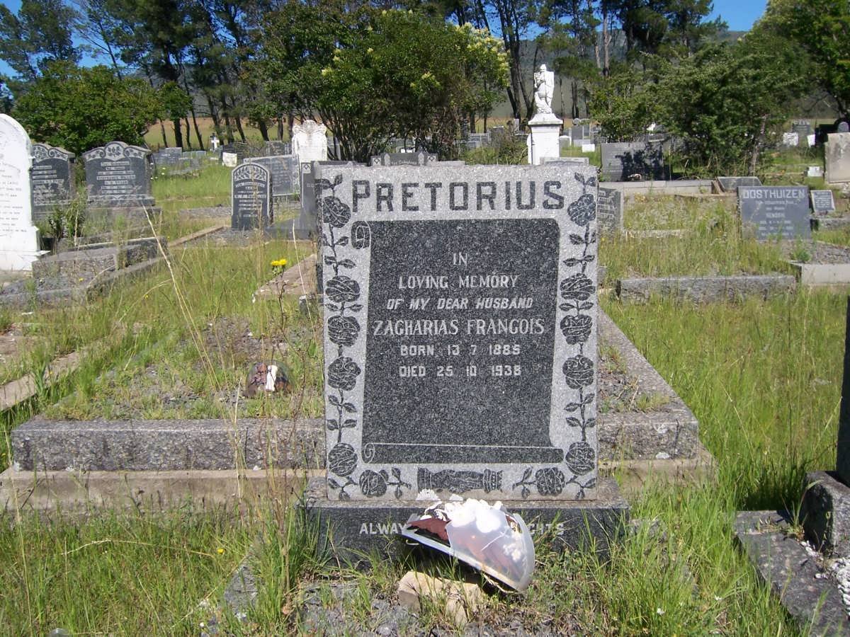 PRETORIUS Zacharias Francois 1885-1938