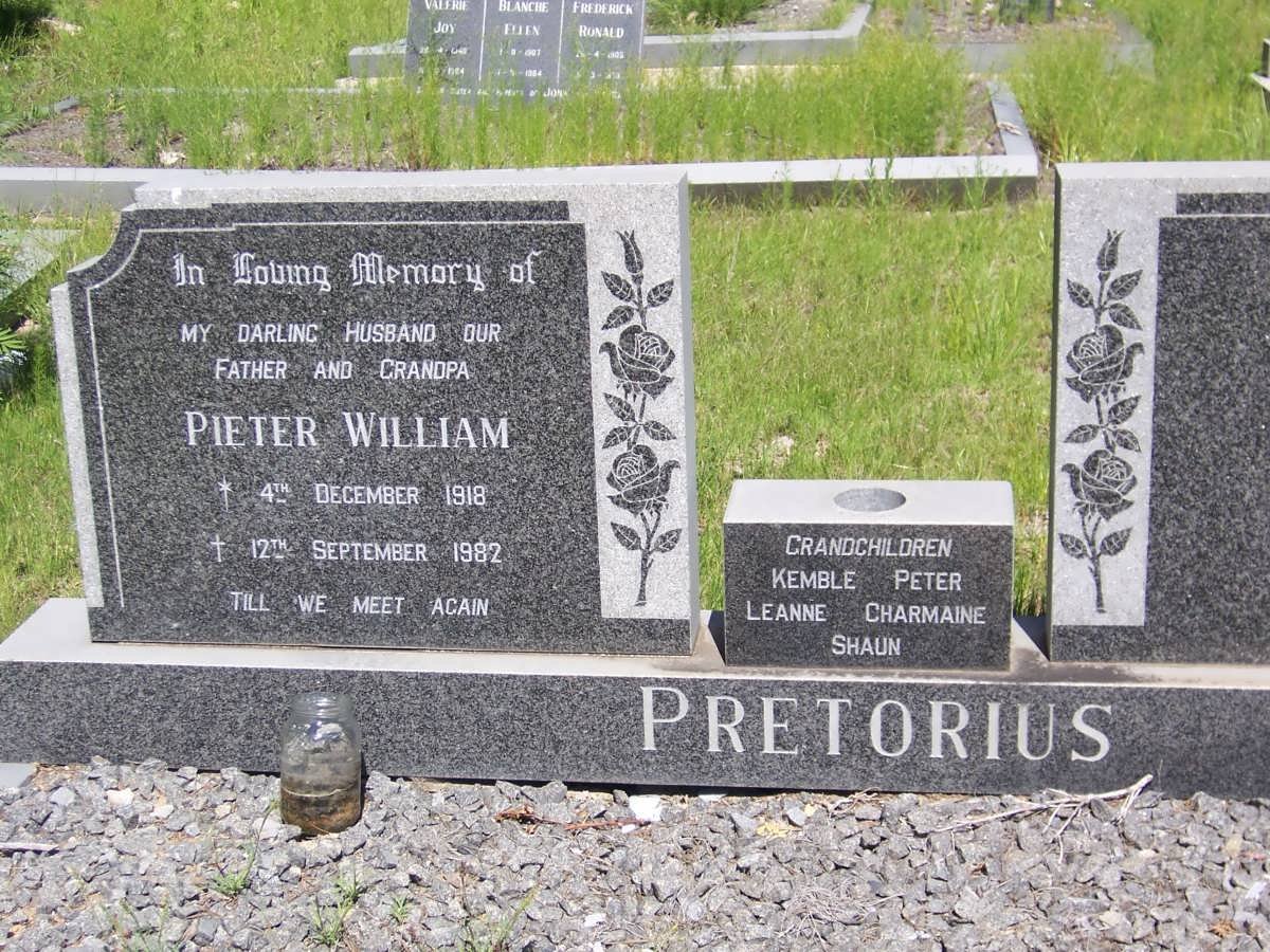 PRETORIUS Pieter William 1918-1982