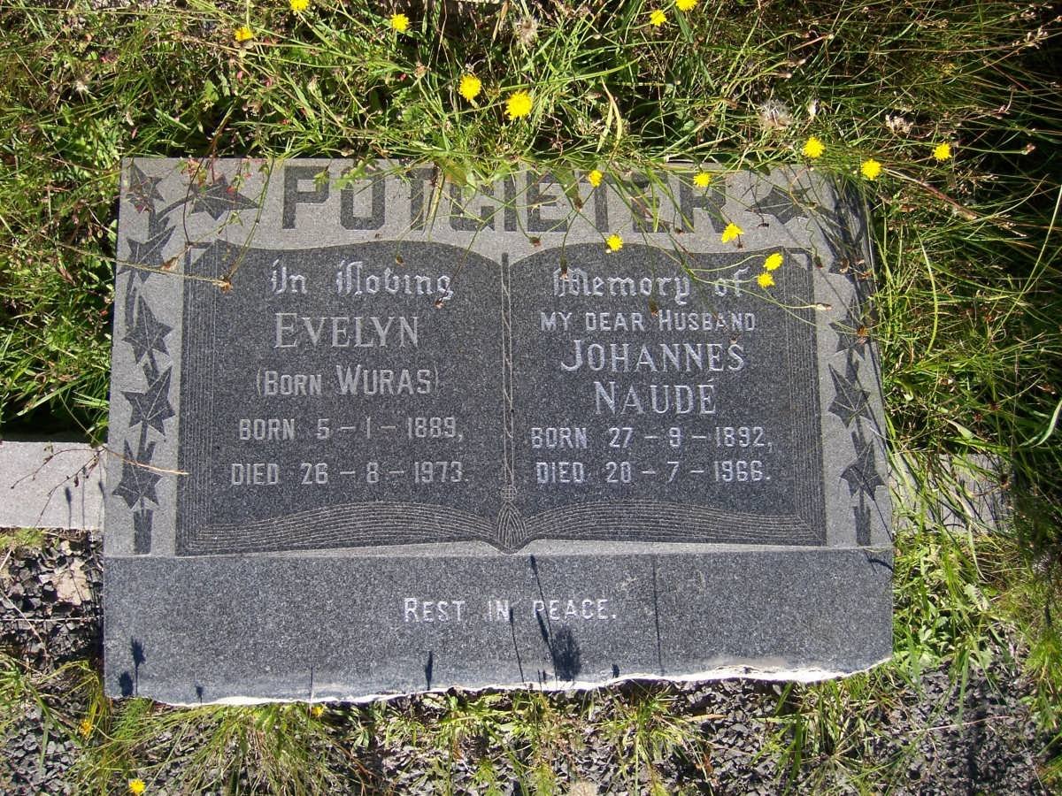 POTGIETER Johannes Naude 1892-1966 &amp; Evelyn WURAS 1889-1973