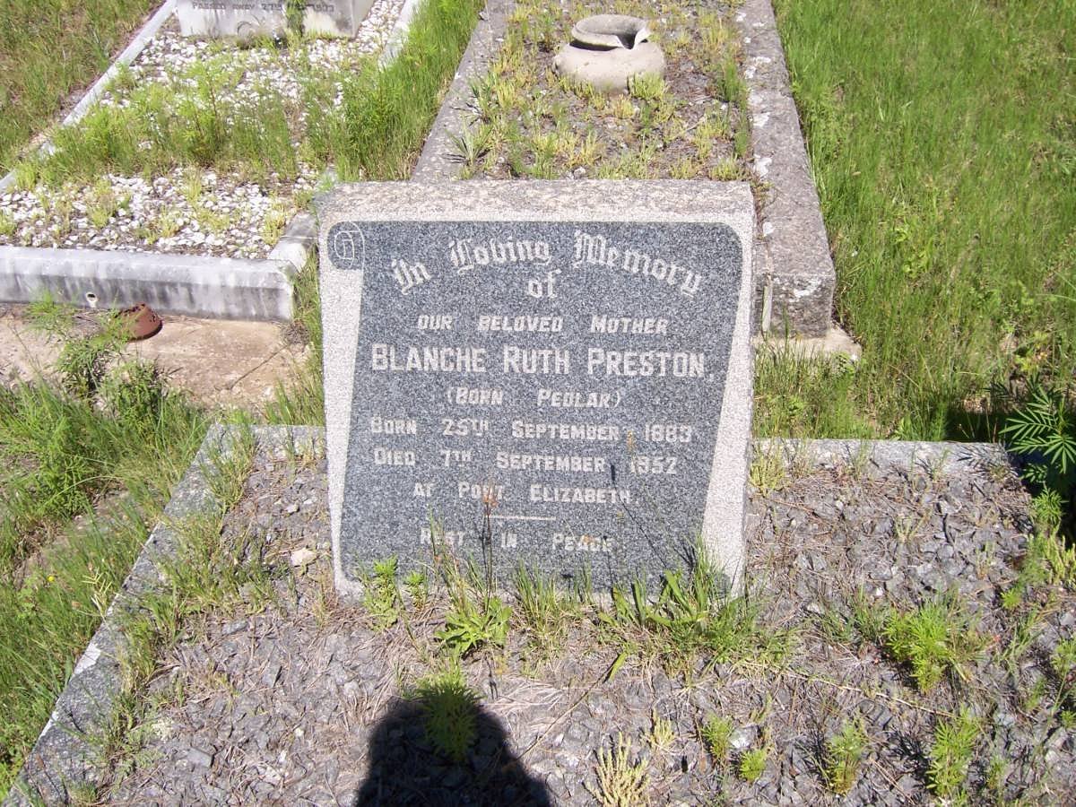 PRESTON Blanche Ruth nee PEDLAR 1883-1952