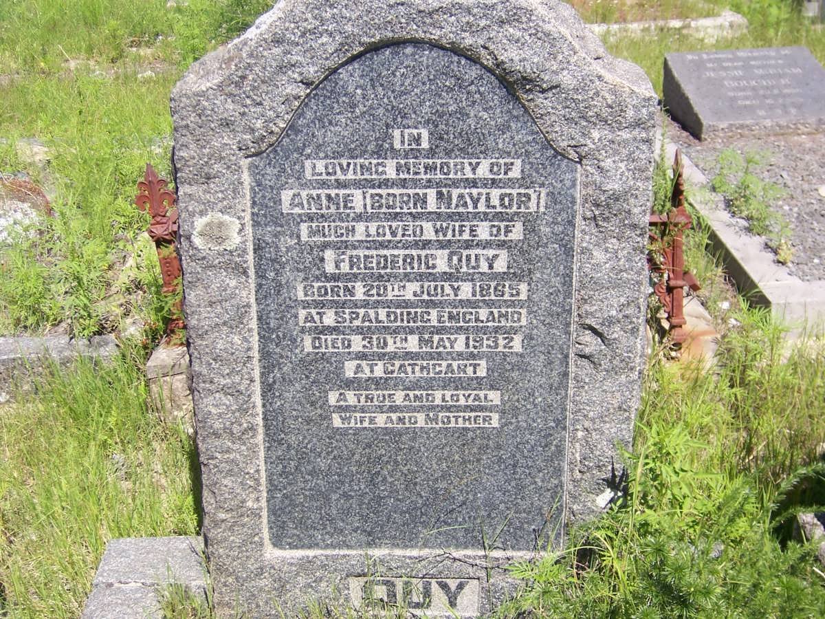QUY Anne nee NAYLOR 1865-1932