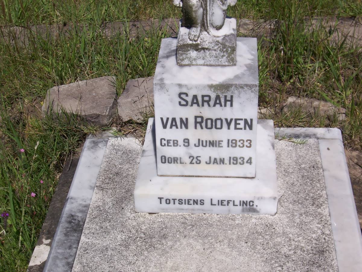 ROOYEN Sarah, van 1933-1934