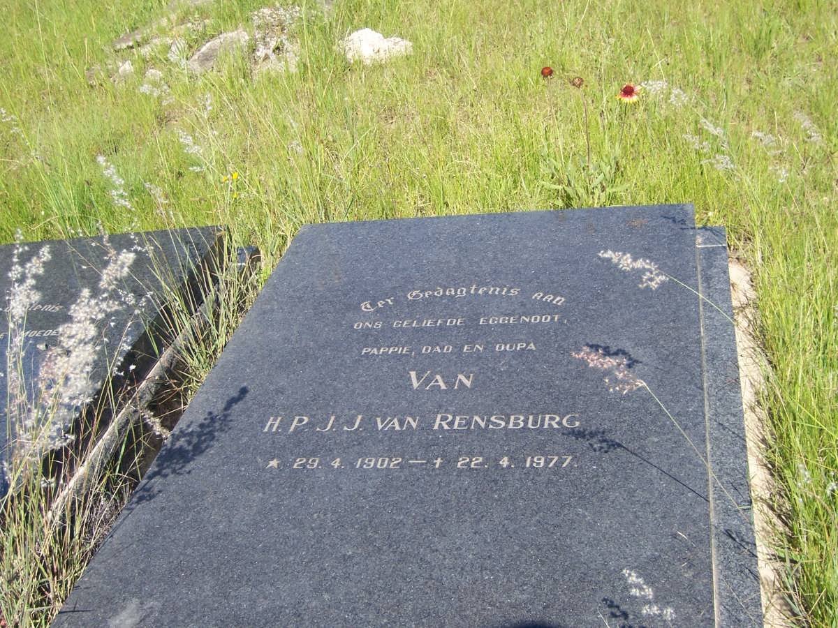 RENSBURG  H.P.J.J., van 1902-1977