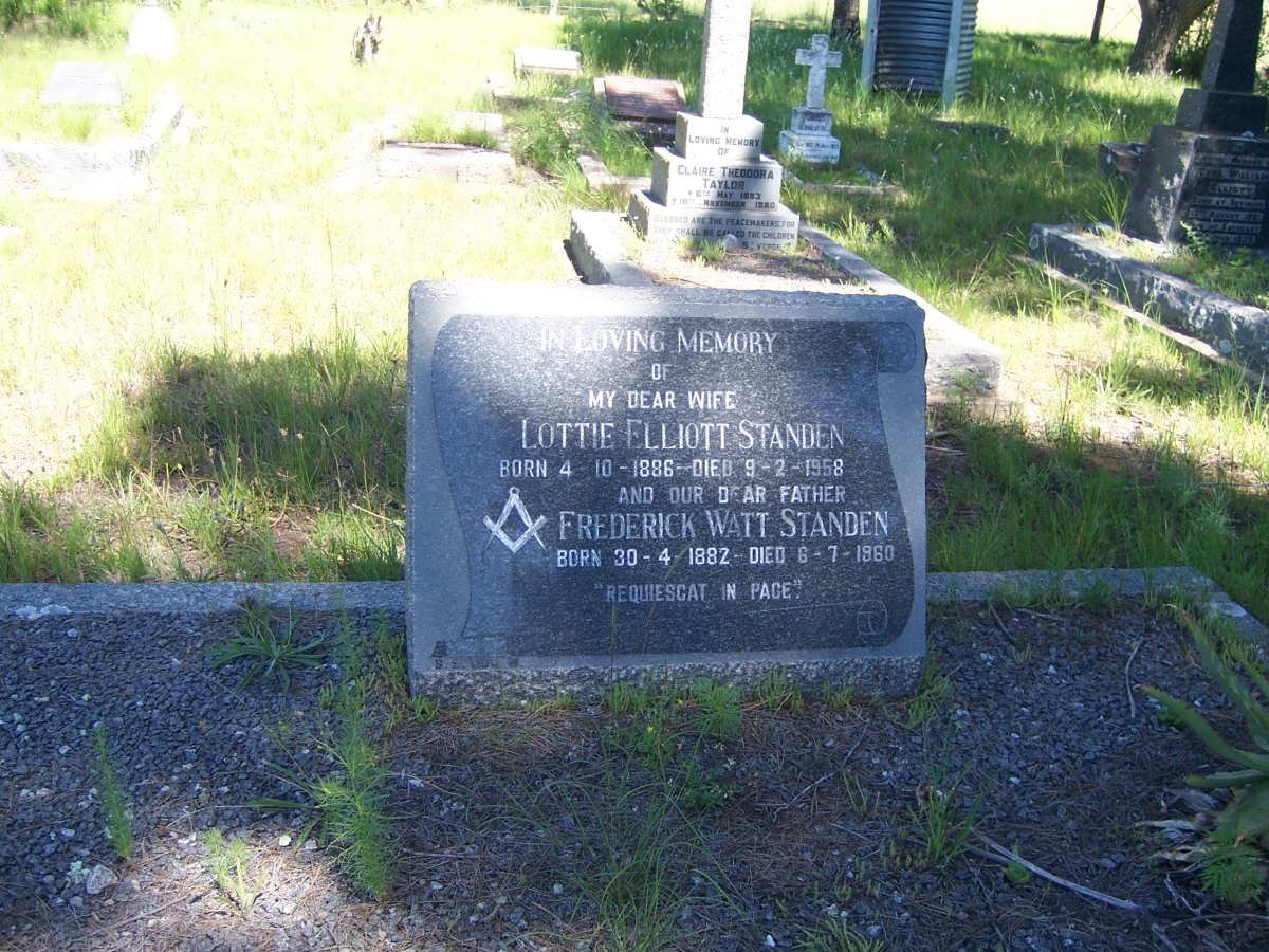 STANDEN Frederick Watt 1882-1960 &amp; Lottie Elliott 1886-1958