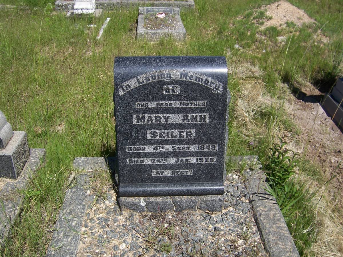 SEILER Mary Ann 1849-1926